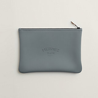 Nécessaire Neobain Maillon Marin, modelo médio - Cinza | Hermès Brasil